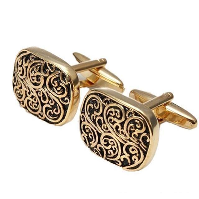 Snazzy Boxed Gold Cufflinks