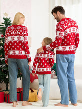 Load image into Gallery viewer, Snowflake Red Fair Isle Christmas Sweater | NCS
