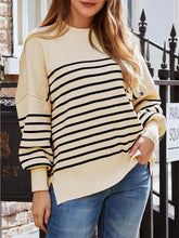 Load image into Gallery viewer, Solid Drop Shoulder Split Hem Sweater | NCS
