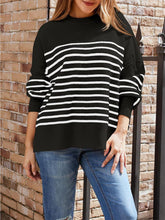 Load image into Gallery viewer, Solid Drop Shoulder Split Hem Sweater | NCS
