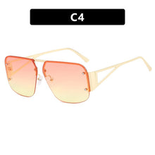 Load image into Gallery viewer, Square sunglasses, sunglasses half frame versatile sunglasses
