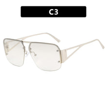 Load image into Gallery viewer, Square sunglasses, sunglasses half frame versatile sunglasses
