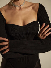 Load image into Gallery viewer, Square Collar Irregular Long Sleeve Woman Sweaters | NCS
