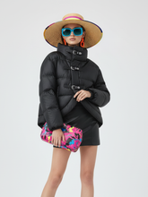 Load image into Gallery viewer, Statement Buckle Puffer Jacket CHELSEA BYMANYC ® New York
