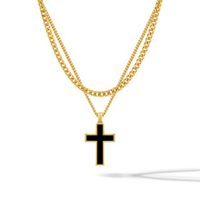 Load image into Gallery viewer, Stone Cross Curb Set - Gold
