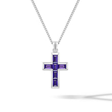 Load image into Gallery viewer, Gemstone Cross Pendant - Amethyst
