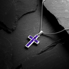 Load image into Gallery viewer, Gemstone Cross Pendant - Amethyst
