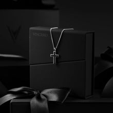 Load image into Gallery viewer, Stone Cross Pendant - Black Onyx
