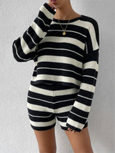 Load image into Gallery viewer, Striped Comfortable Casual Women's Knit Loungewear Set | NCS
