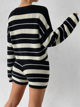 Load image into Gallery viewer, Striped Comfortable Casual Women's Knit Loungewear Set | NCS
