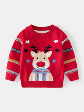 Load image into Gallery viewer, Striped Reindeer Christmas Sweater for Kids | NCS
