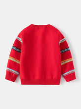 Load image into Gallery viewer, Striped Reindeer Christmas Sweater for Kids | NCS
