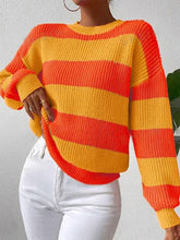 Load image into Gallery viewer, Stylish Two-Tone Loose Fit Pullover Sweater | NCS
