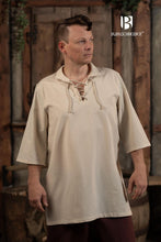 Load image into Gallery viewer, Summer Lace-Up Shirt Aton Natural
