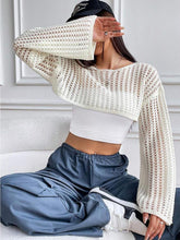 Load image into Gallery viewer, Summer Cropped Hollow Out  Knitted Sun-proof Sweater | NCS
