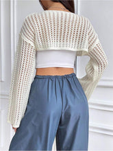 Load image into Gallery viewer, Summer Cropped Hollow Out  Knitted Sun-proof Sweater | NCS
