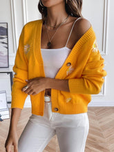 Load image into Gallery viewer, Sweet Daisy Embroidery V-Neck Loose Knit Cardigan | NCS
