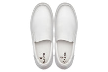 Load image into Gallery viewer, CALTO - T1022 - 2.6 Inches Taller (White) - Lightweight Nappa Leather Loafer
