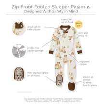 Load image into Gallery viewer, Burt's Bees Baby Baby Boys' Pajamas, Zip-Front Non-Slip Unisex Footed Sleeper Pjs, Organic Cotton 18 Months St Bernard Dog 1 - # BOAA11710014
