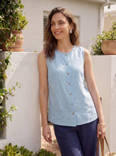 Load image into Gallery viewer, 100% Linen Buttons Down Tank Top ERIN
