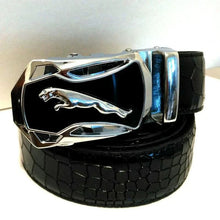 Load image into Gallery viewer, Men's Automatic Buckle Leather Belt - Leopard Sports Car Design
