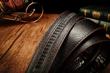 Load image into Gallery viewer, Men's Automatic Buckle Leather Belt - Leopard Sports Car Design
