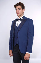 Load image into Gallery viewer, Dot-Patterned Navy Tuxedo - Wessi
