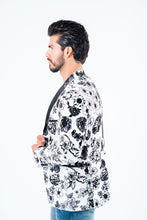 Load image into Gallery viewer, Men's Double Button White Woven Printed Blazer
