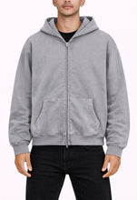 Load image into Gallery viewer, STONE VINTAGE WASH ZIP HOODIE

