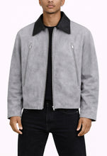 Load image into Gallery viewer, GREY SUEDE WORK JACKET
