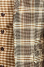 Load image into Gallery viewer, Slim Fit Patterned Checked Light Brown Men Suit - Wessi
