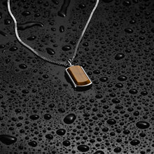 Load image into Gallery viewer, Beveled Tag Pendant - Tigers Eye
