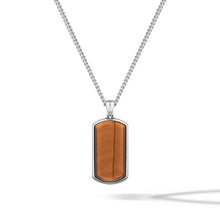 Load image into Gallery viewer, Beveled Tag Pendant - Tigers Eye
