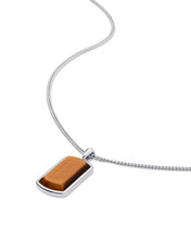 Load image into Gallery viewer, Beveled Tag Pendant - Tigers Eye
