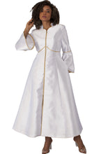 Load image into Gallery viewer, Tally Taylor Church Robe 4731C-White/Gold

