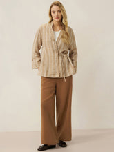 Load image into Gallery viewer, Lyocell Linen Drawstring Straight Leg Pants RACHEL
