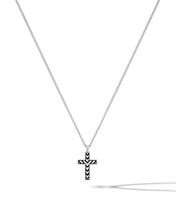 Load image into Gallery viewer, Stone Cross Curb Set - Sterling Silver
