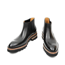 Load image into Gallery viewer, Thick - soled Chelsea Boots Black
