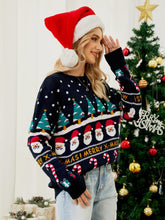 Load image into Gallery viewer, Thick Ugly Christmas Sweater with Santa and Christmas Tree Jacquard | NCS
