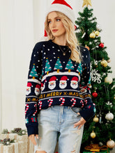 Load image into Gallery viewer, Thick Ugly Christmas Sweater with Santa and Christmas Tree Jacquard | NCS
