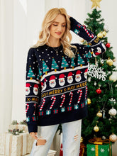 Load image into Gallery viewer, Thick Ugly Christmas Sweater with Santa and Christmas Tree Jacquard | NCS
