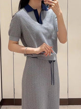 Load image into Gallery viewer, Tightly Woven Cotton Knit Polo Sweater Suit | NCS
