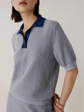 Load image into Gallery viewer, Tightly Woven Cotton Knit Polo Sweater Suit | NCS
