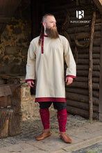 Load image into Gallery viewer, Rus Tunic Tobiasz Natural/Bordeaux
