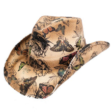 Load image into Gallery viewer, Peter Grimm Trace - Straw Printed Cowboy Hat
