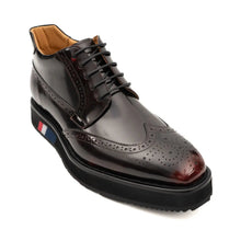 Load image into Gallery viewer, Tri-Stripe Patent Brogue Bootie
