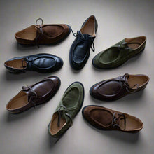 Load image into Gallery viewer, Men's Olive Suede Tuscan Moc Boot
