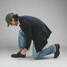 Load image into Gallery viewer, Men's Olive Suede Tuscan Moc Boot
