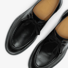 Load image into Gallery viewer, Men's Black Leather Tuscan Moc Boot
