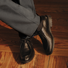 Load image into Gallery viewer, Men's Black Leather Tuscan Moc Boot
